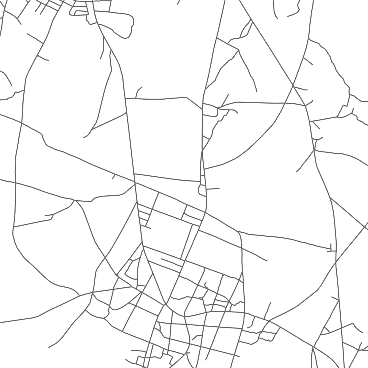 ROAD MAP OF KINKINHOUE, BENIN BY MAPBAKES