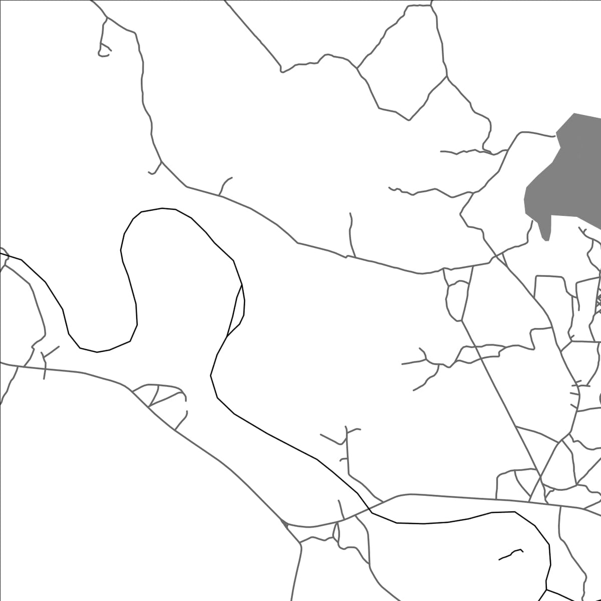 ROAD MAP OF KPENOU, BENIN BY MAPBAKES