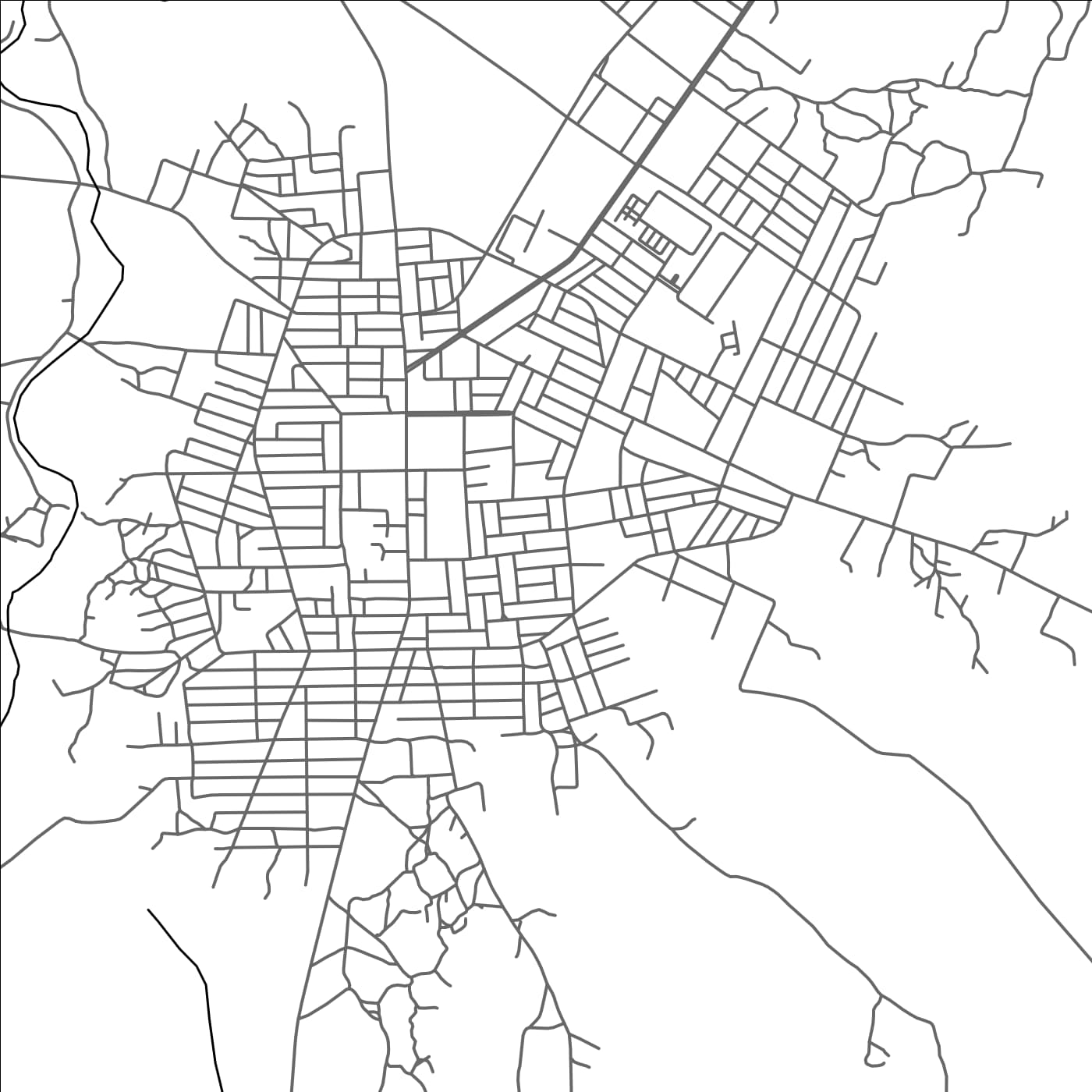 ROAD MAP OF LOKOSSA, BENIN BY MAPBAKES