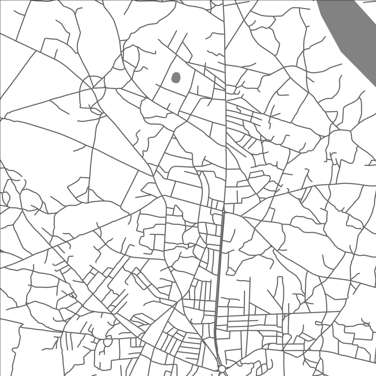 ROAD MAP OF MISSERETE, BENIN BY MAPBAKES