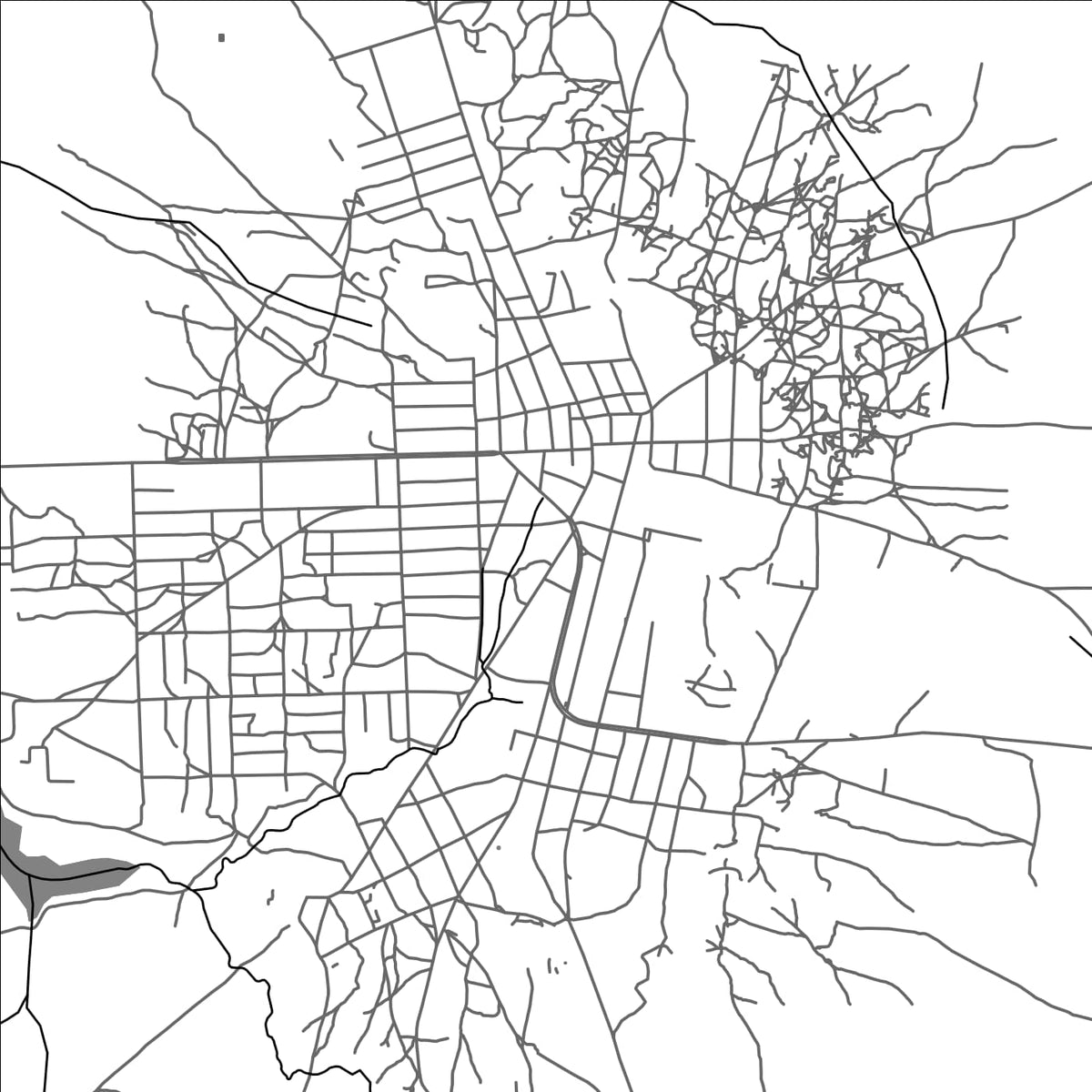 ROAD MAP OF NIKKI, BENIN BY MAPBAKES