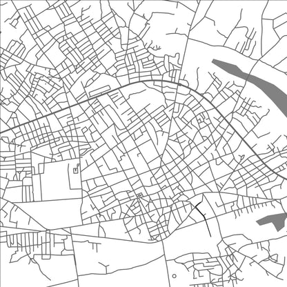 ROAD MAP OF OUIDAH, BENIN BY MAPBAKES