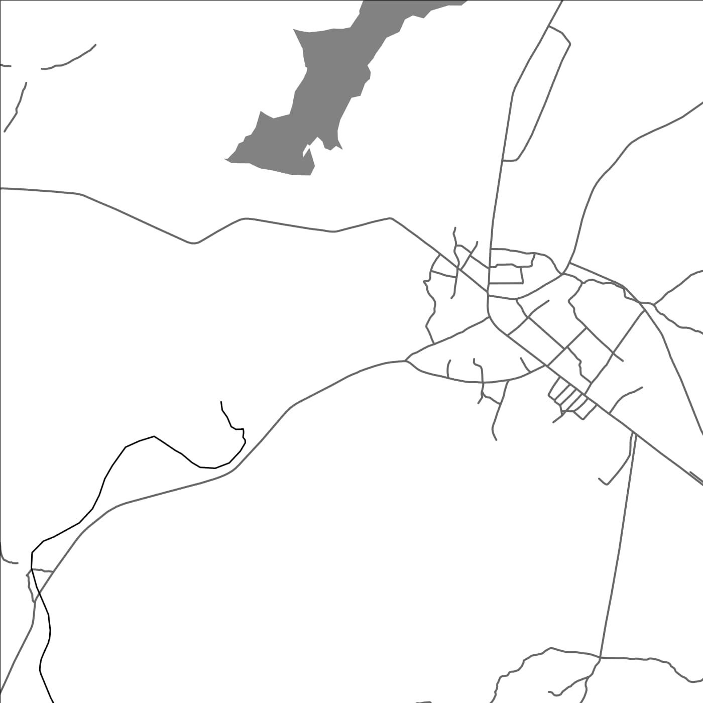 ROAD MAP OF OUMAKO, BENIN BY MAPBAKES