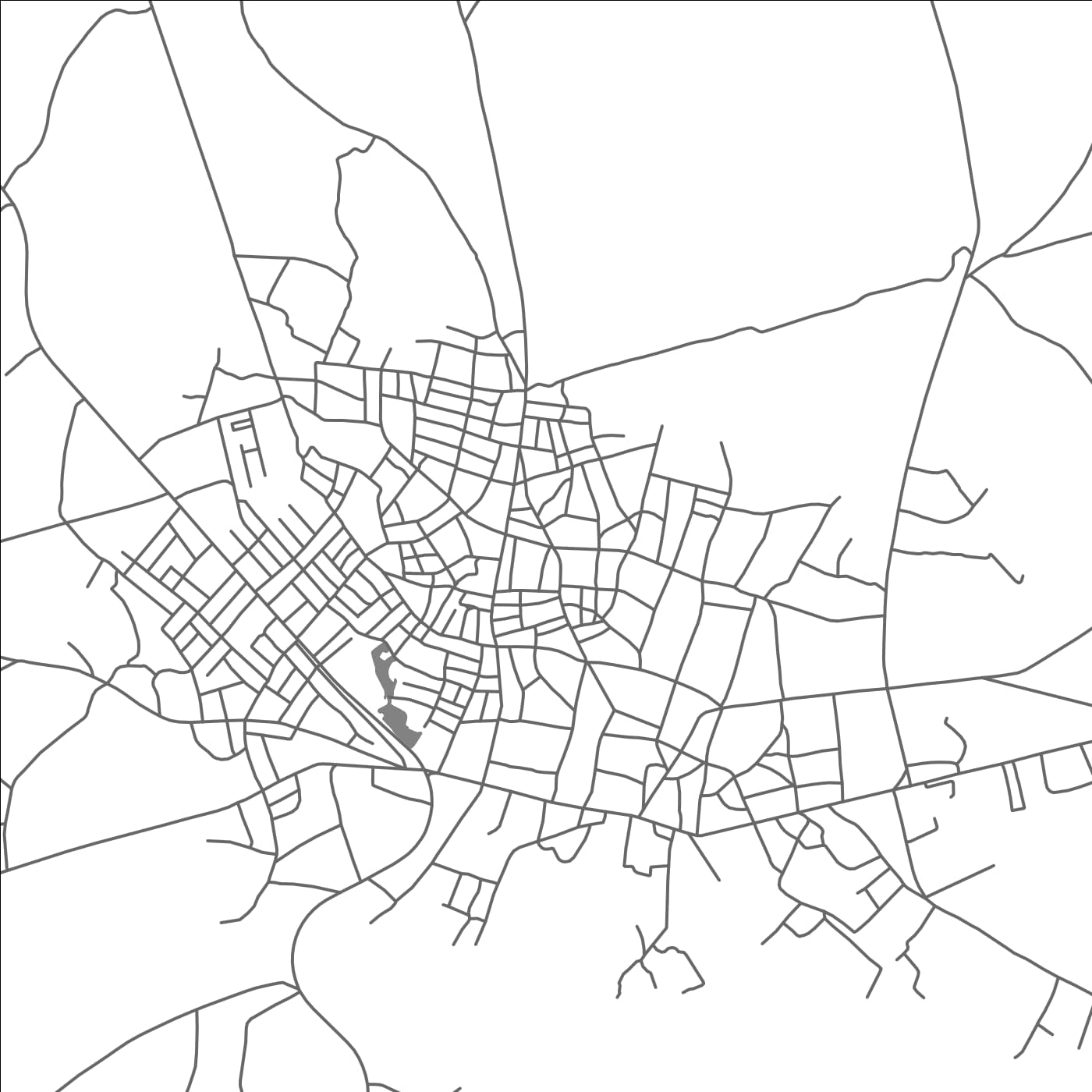 ROAD MAP OF SAKETE, BENIN BY MAPBAKES