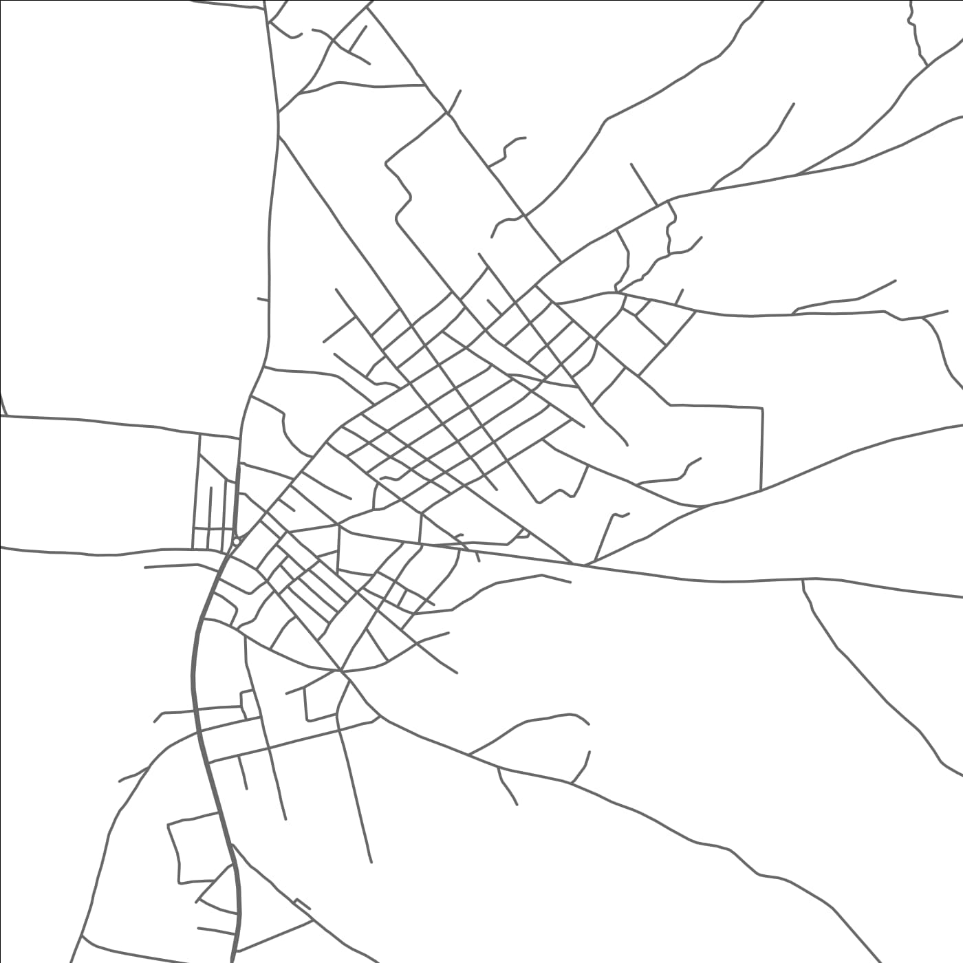 ROAD MAP OF TOTA, BENIN BY MAPBAKES