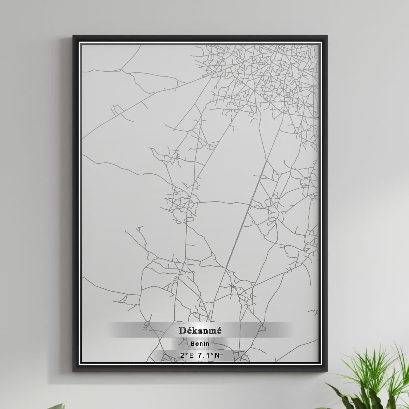 ROAD MAP OF DEKANME, BENIN BY MAPBAKES