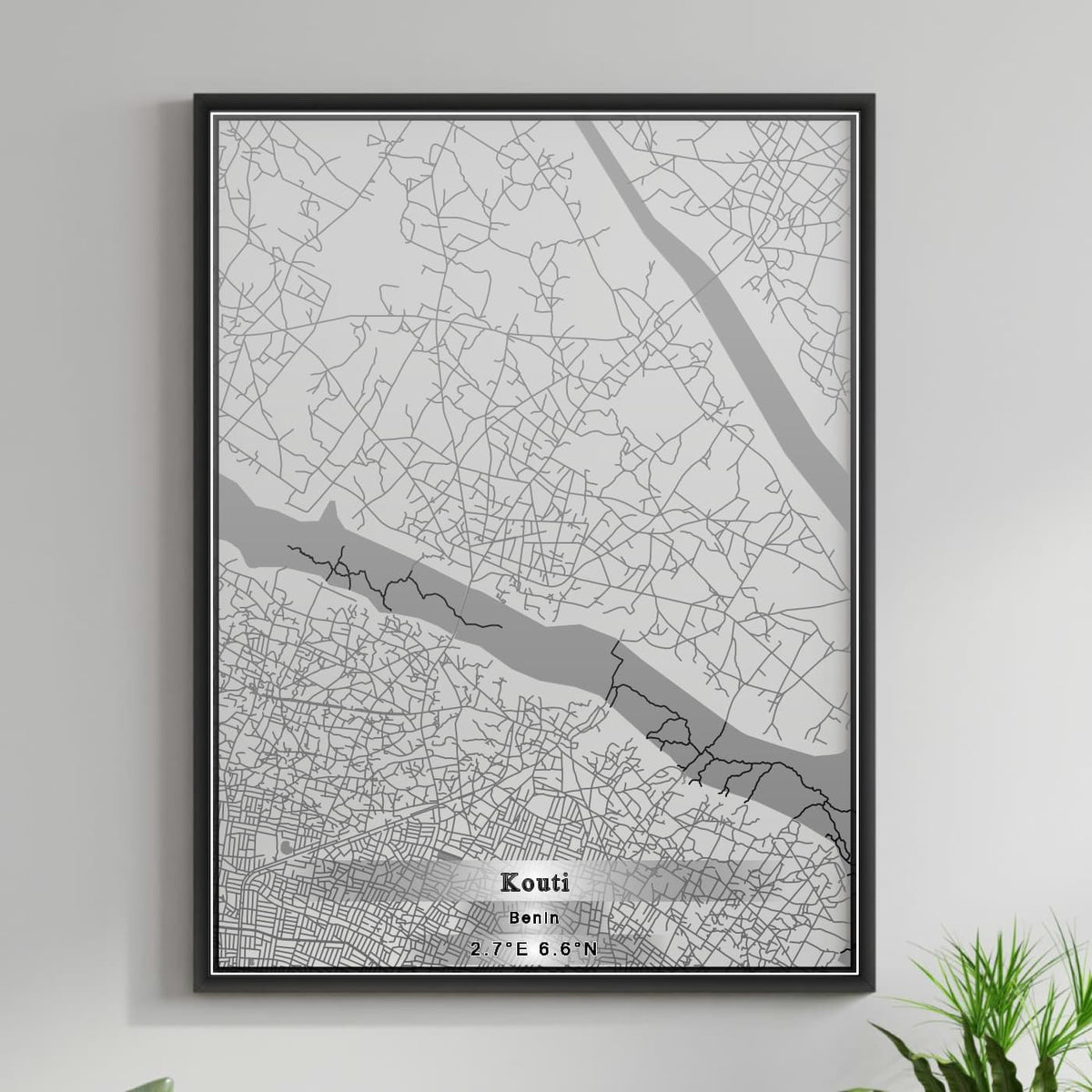 ROAD MAP OF KOUTI, BENIN BY MAPBAKES