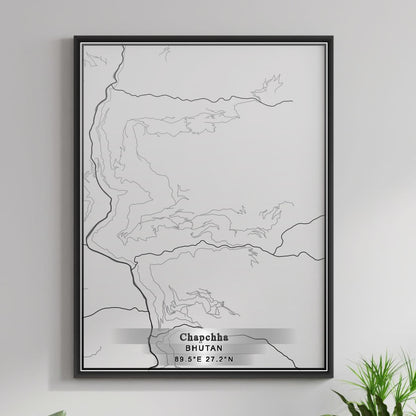 ROAD MAP OF CHAPCHHA, BHUTAN BY MAPBAKES