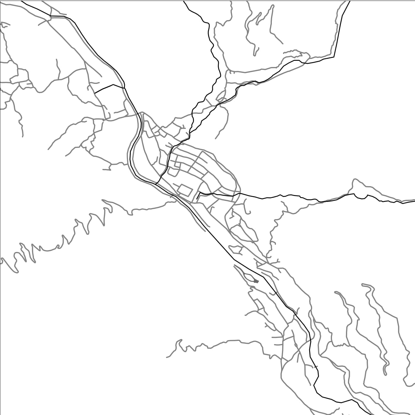 ROAD MAP OF HAA, BHUTAN BY MAPBAKES