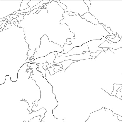 ROAD MAP OF PANGTHANG, BHUTAN BY MAPBAKES