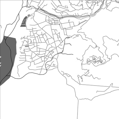 ROAD MAP OF PHUNTSHOLING, BHUTAN BY MAPBAKES