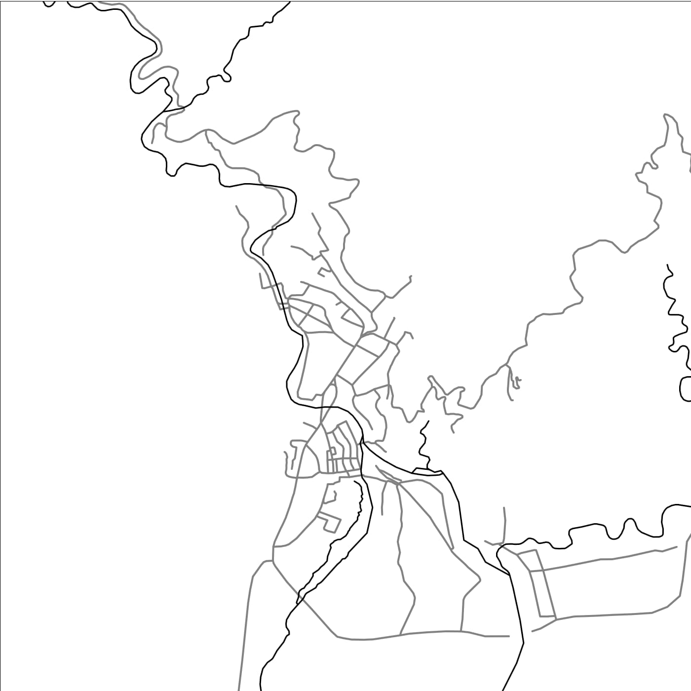 ROAD MAP OF SAMDRUP JONGKHAR, BHUTAN BY MAPBAKES