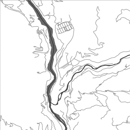 ROAD MAP OF WANGDUE PHODRANG, BHUTAN BY MAPBAKES