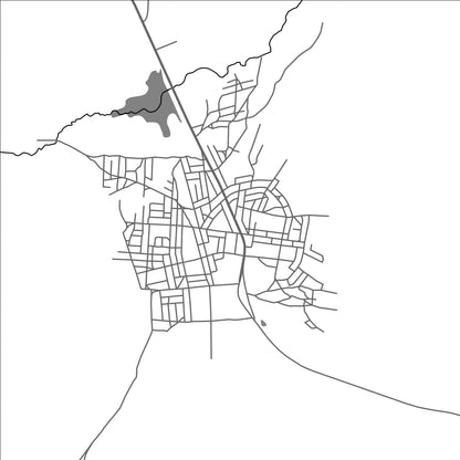 ROAD MAP OF BITTOU, BURKINA FASO BY MAPBAKES