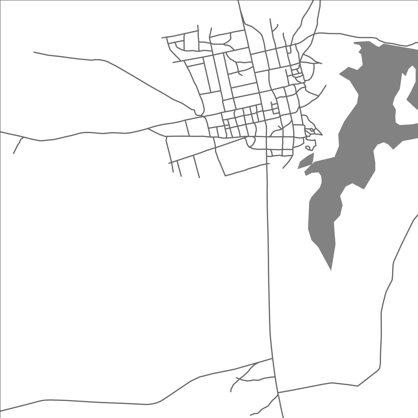 ROAD MAP OF BOGANDE, BURKINA FASO BY MAPBAKES