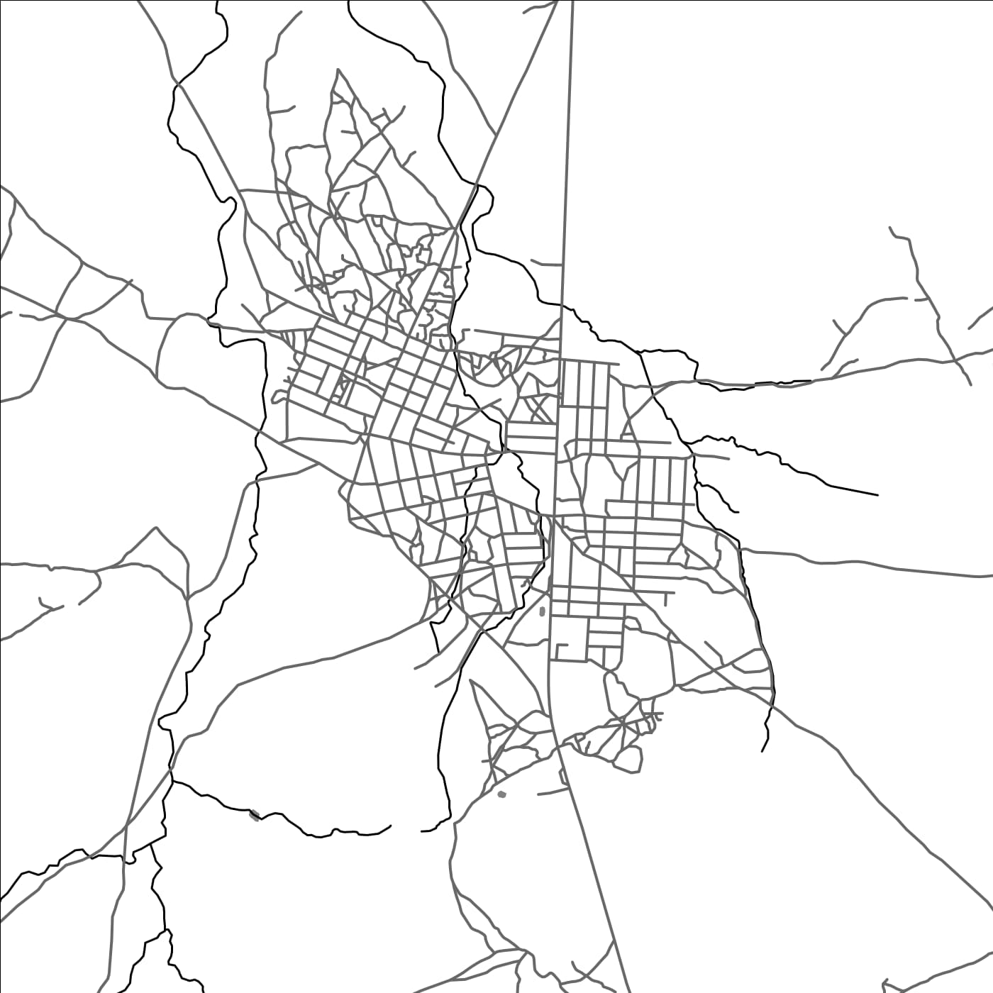 ROAD MAP OF BOUSSOUMA, BURKINA FASO BY MAPBAKES