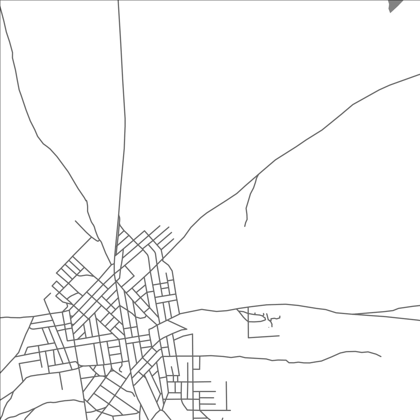 ROAD MAP OF GOURCY, BURKINA FASO BY MAPBAKES