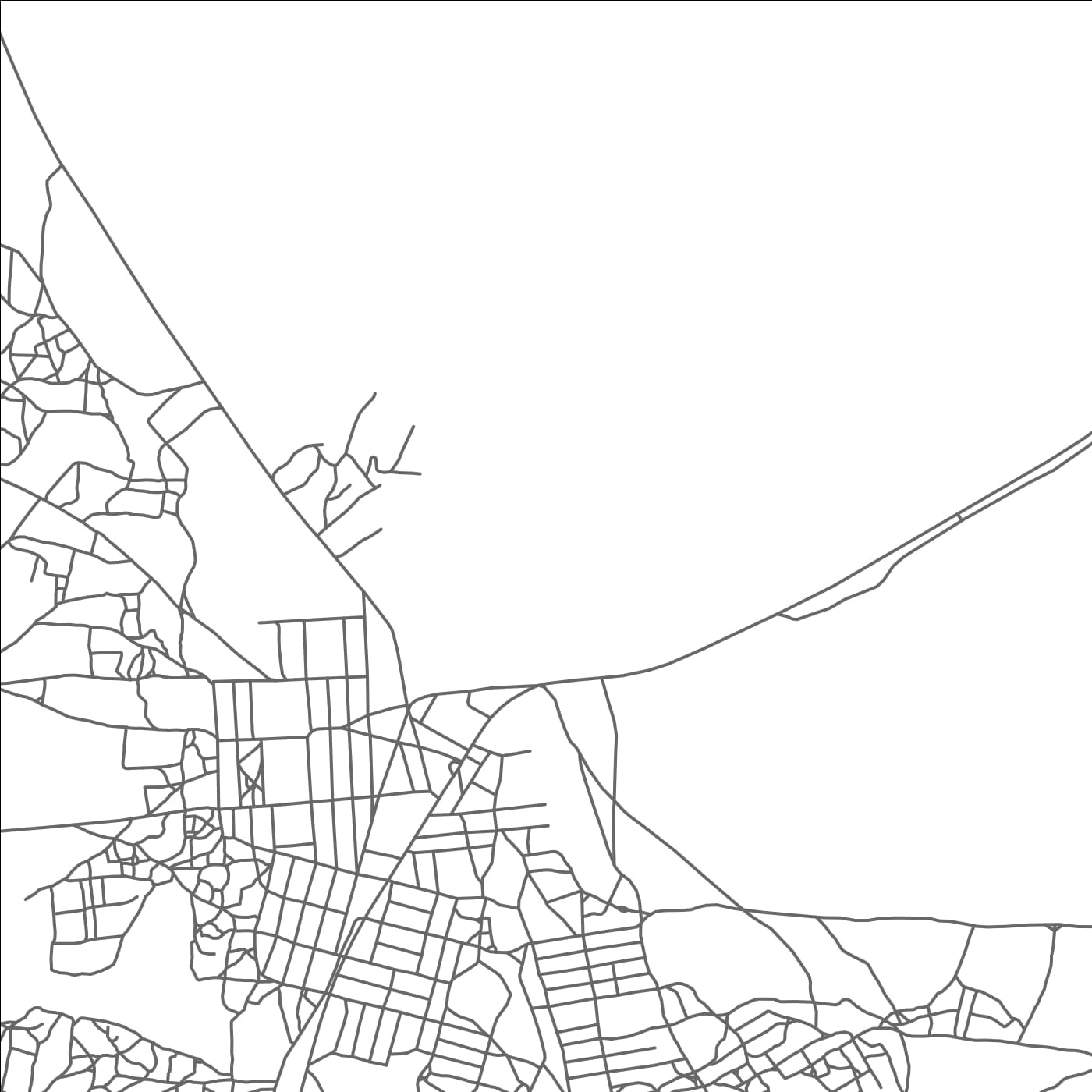 ROAD MAP OF HOUNDE, BURKINA FASO BY MAPBAKES