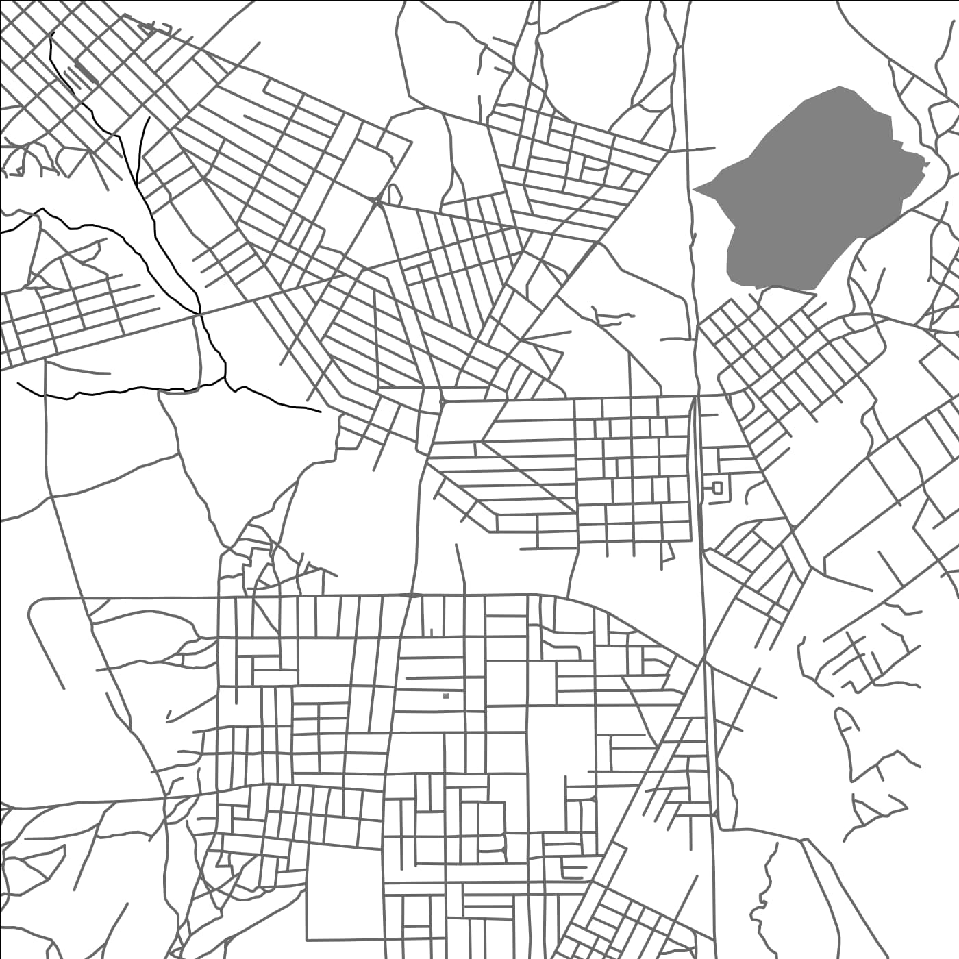 ROAD MAP OF KAYA, BURKINA FASO BY MAPBAKES