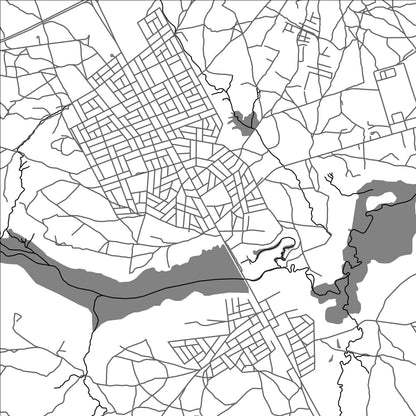 ROAD MAP OF KOUBRI, BURKINA FASO BY MAPBAKES