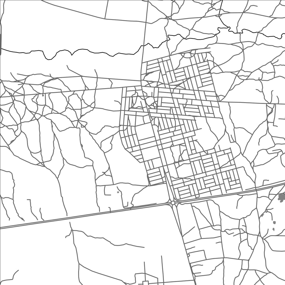 ROAD MAP OF PABRE, BURKINA FASO BY MAPBAKES