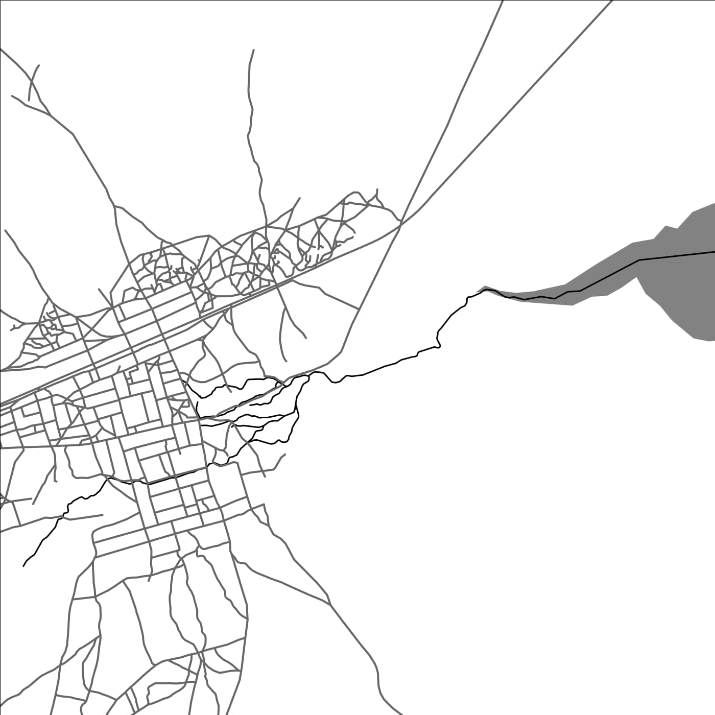 ROAD MAP OF PISSILA, BURKINA FASO BY MAPBAKES