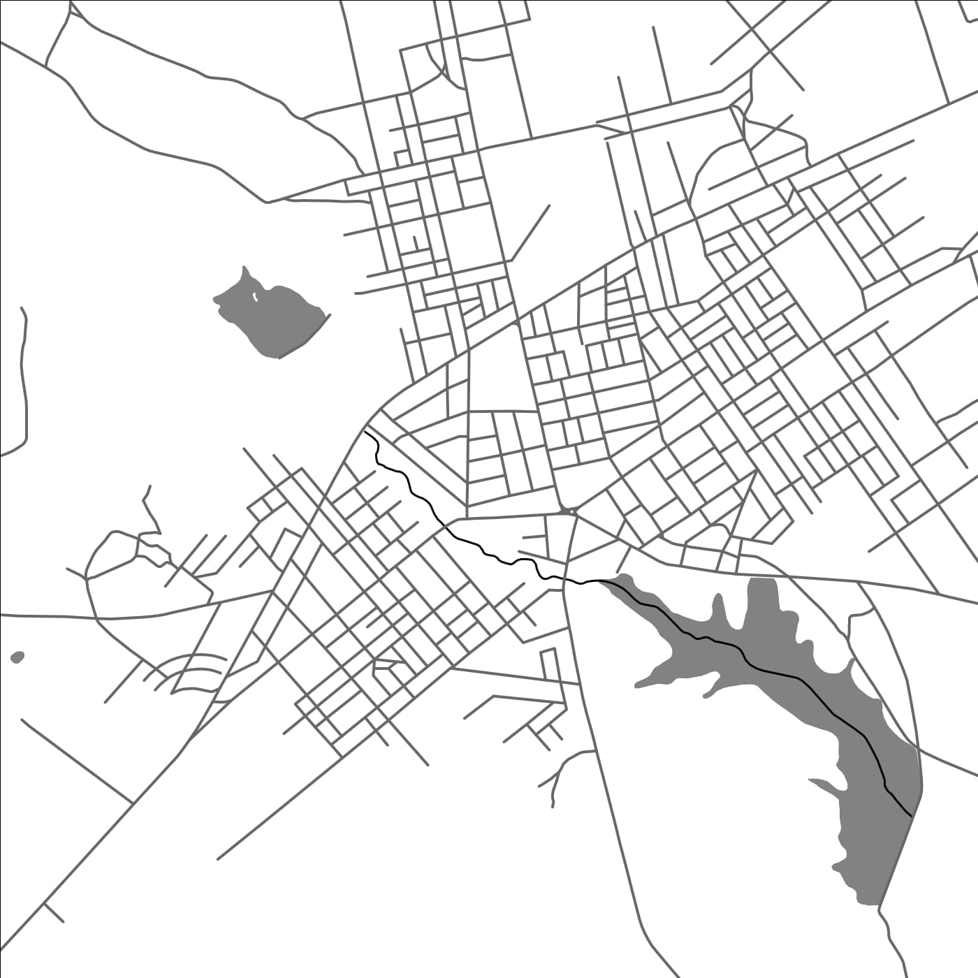 ROAD MAP OF ZINIARE, BURKINA FASO BY MAPBAKES