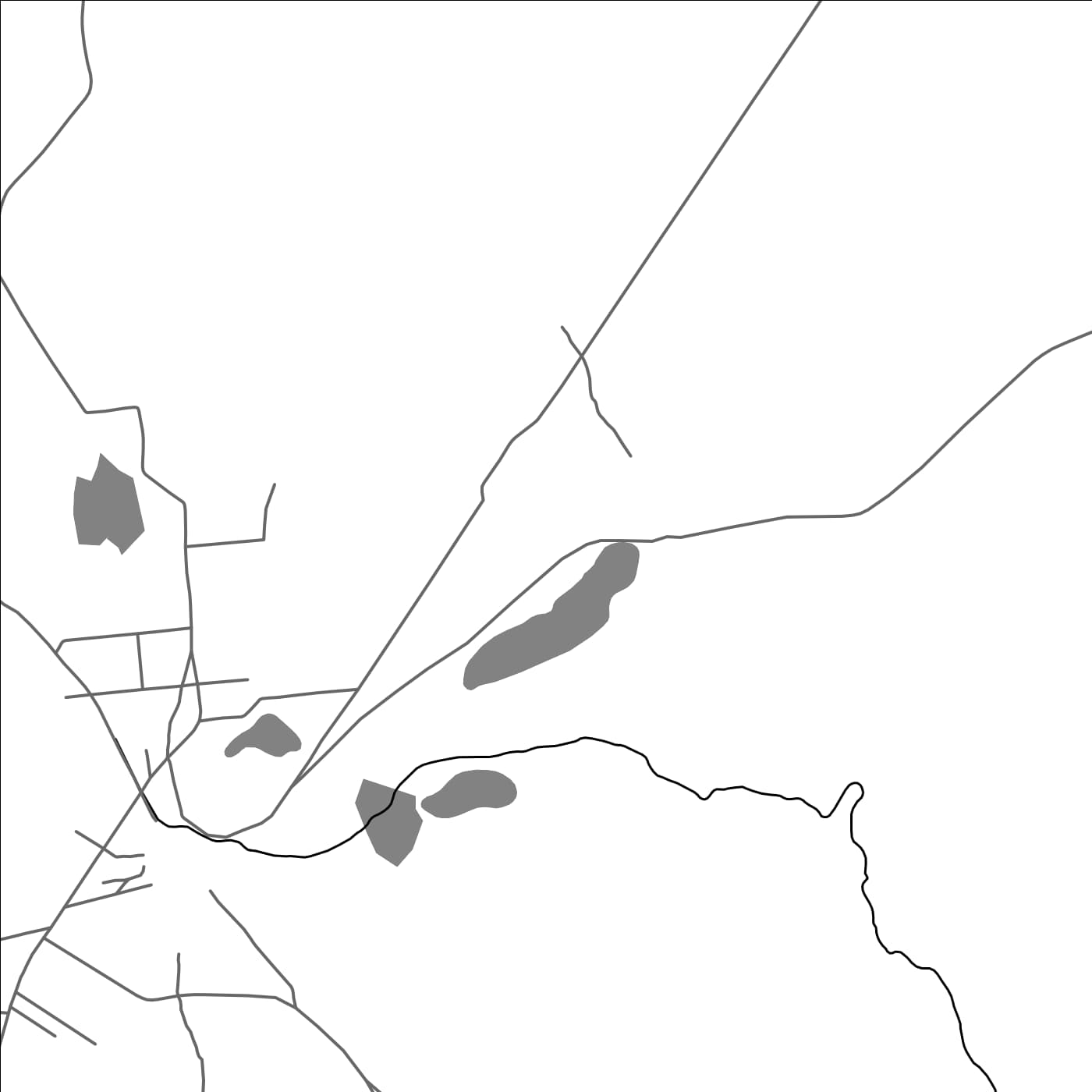 ROAD MAP OF ZITENGA, BURKINA FASO BY MAPBAKES