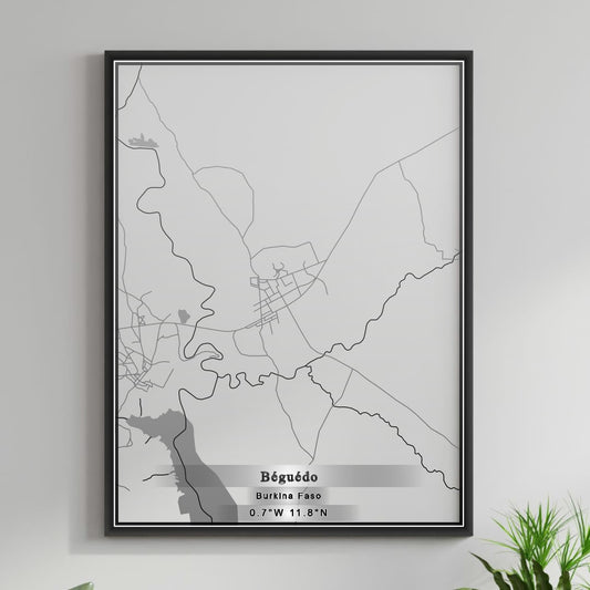 ROAD MAP OF BEGUEDO, BURKINA FASO BY MAPBAKES