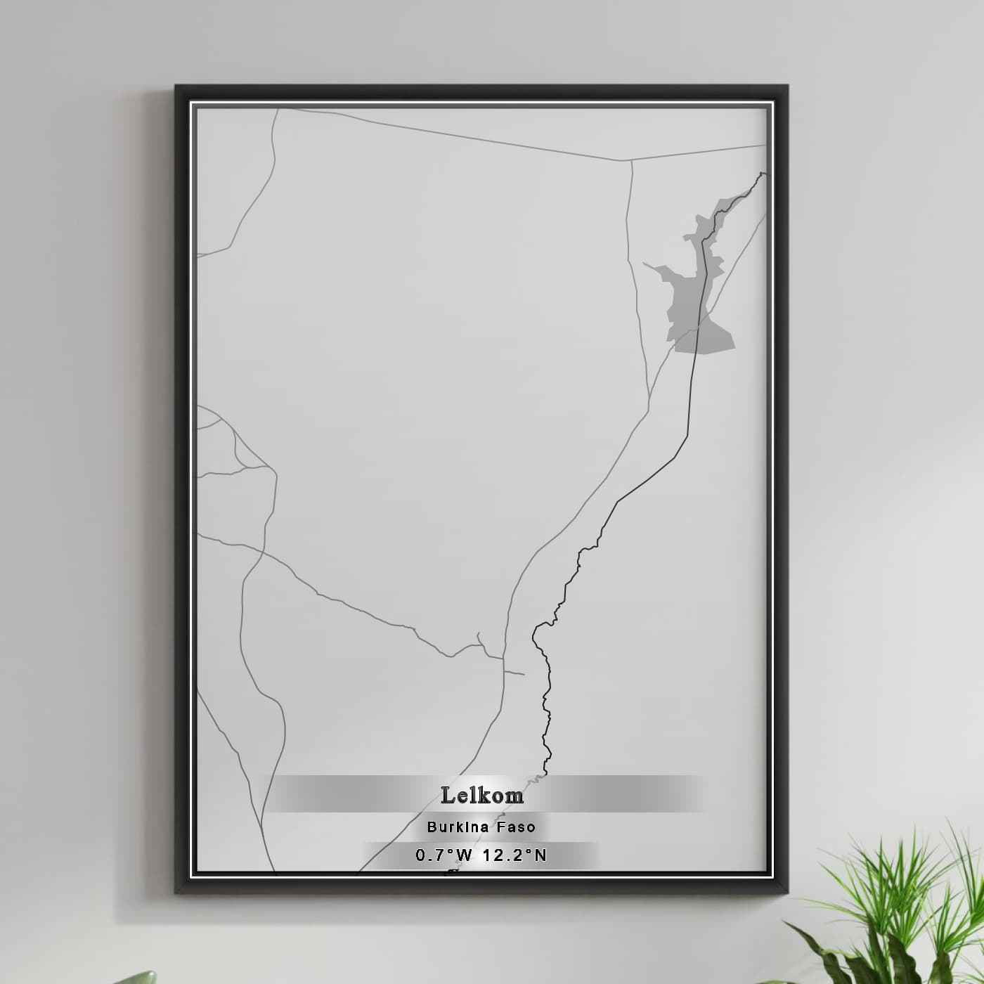 ROAD MAP OF LELKOM, BURKINA FASO BY MAPBAKES