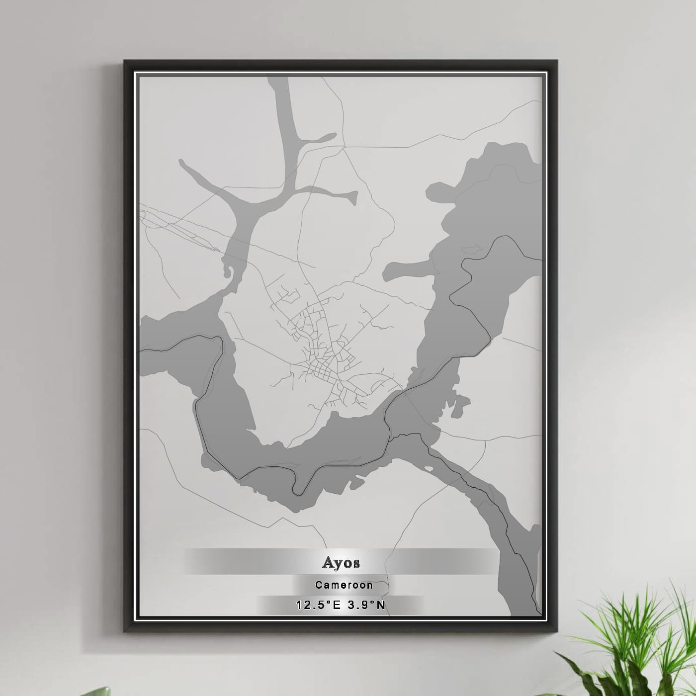 ROAD MAP OF AYOS, CAMEROON BY MAPBAKES