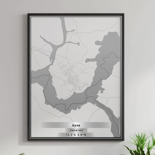 ROAD MAP OF AYOS, CAMEROON BY MAPBAKES