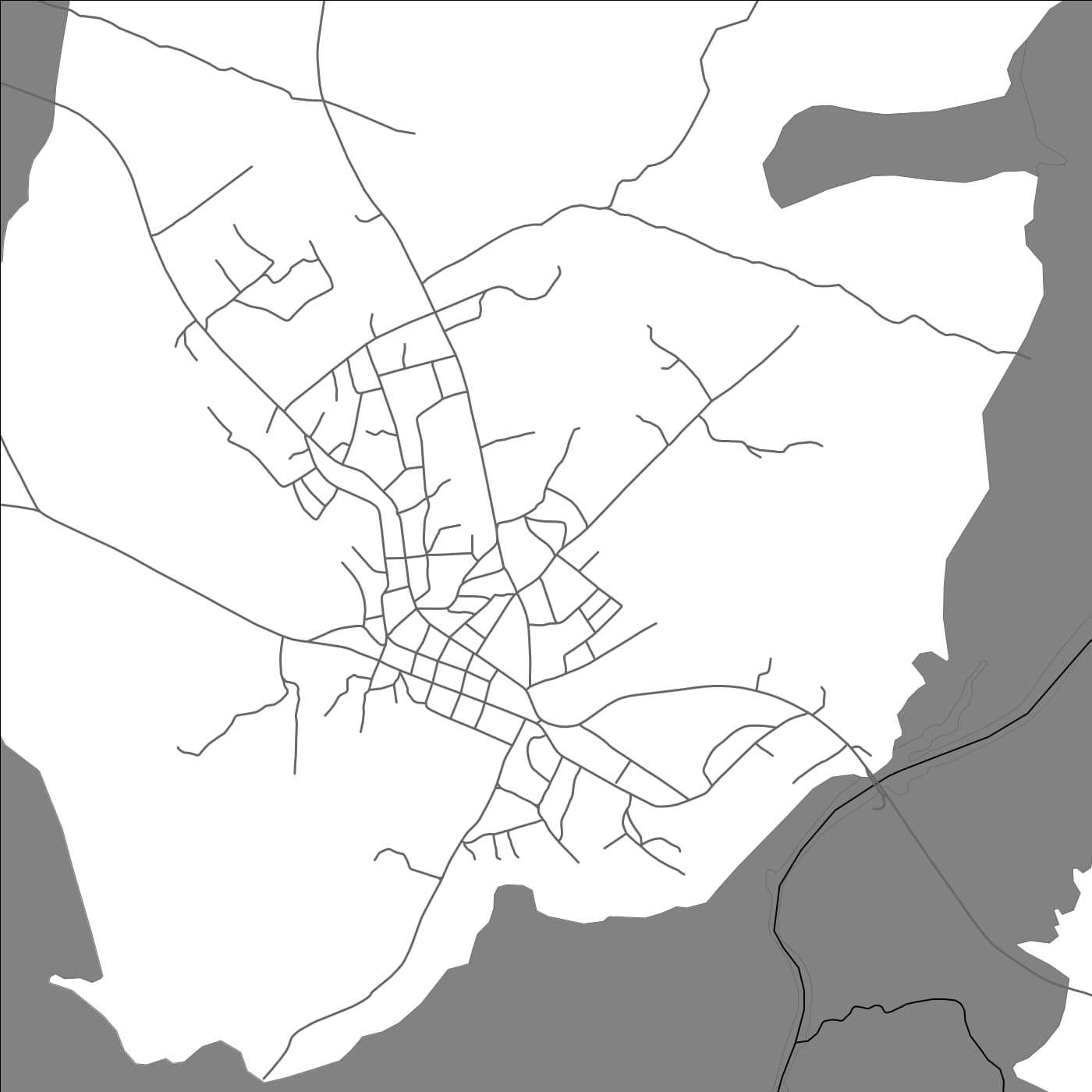 ROAD MAP OF AYOS, CAMEROON BY MAPBAKES