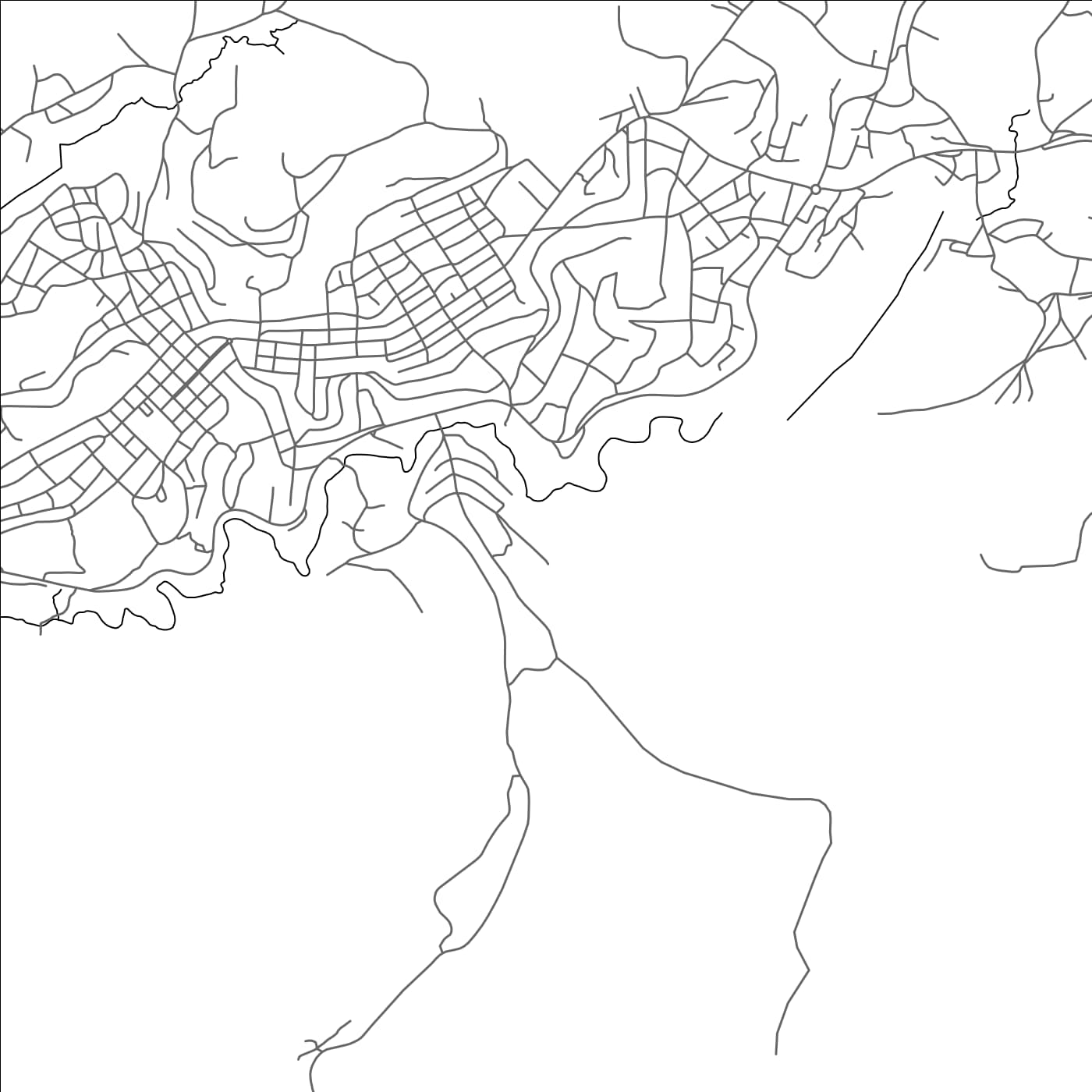 ROAD MAP OF BAFANG, CAMEROON BY MAPBAKES