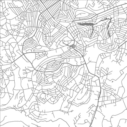 ROAD MAP OF BAFOUSSAM, CAMEROON BY MAPBAKES