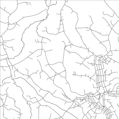 ROAD MAP OF BAMENDJOU, CAMEROON BY MAPBAKES