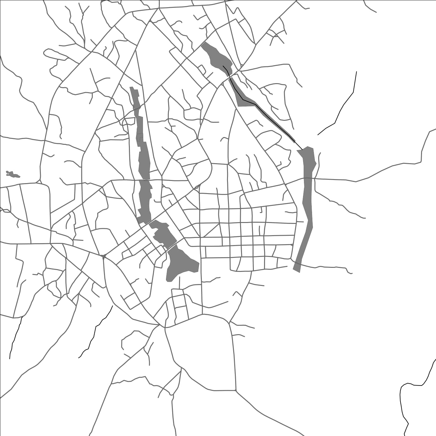 ROAD MAP OF BATOURI, CAMEROON BY MAPBAKES