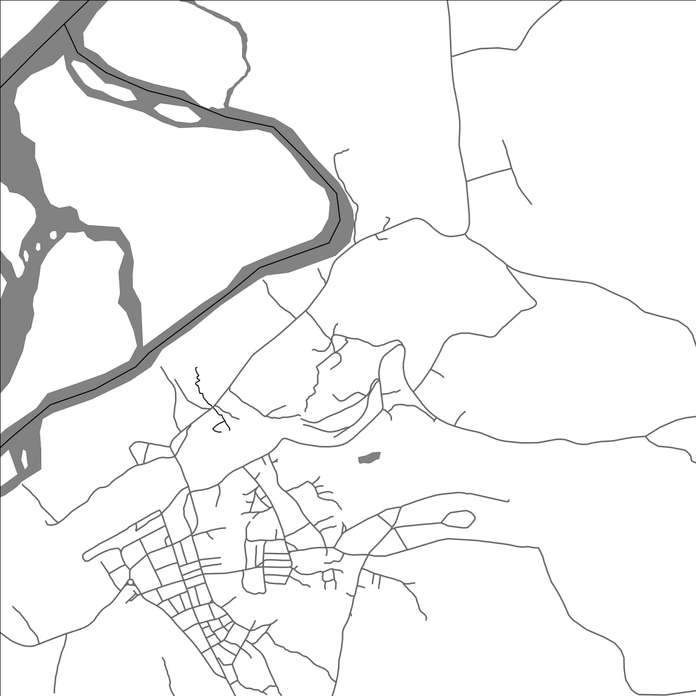 ROAD MAP OF BELABO, CAMEROON BY MAPBAKES