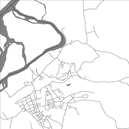 ROAD MAP OF BELABO, CAMEROON BY MAPBAKES