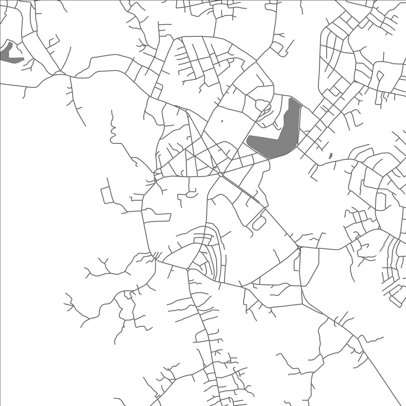 ROAD MAP OF EBOLOWA, CAMEROON BY MAPBAKES