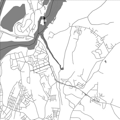 ROAD MAP OF EDEA, CAMEROON BY MAPBAKES