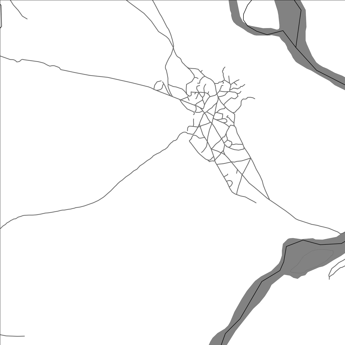 ROAD MAP OF KONTCHA, CAMEROON BY MAPBAKES