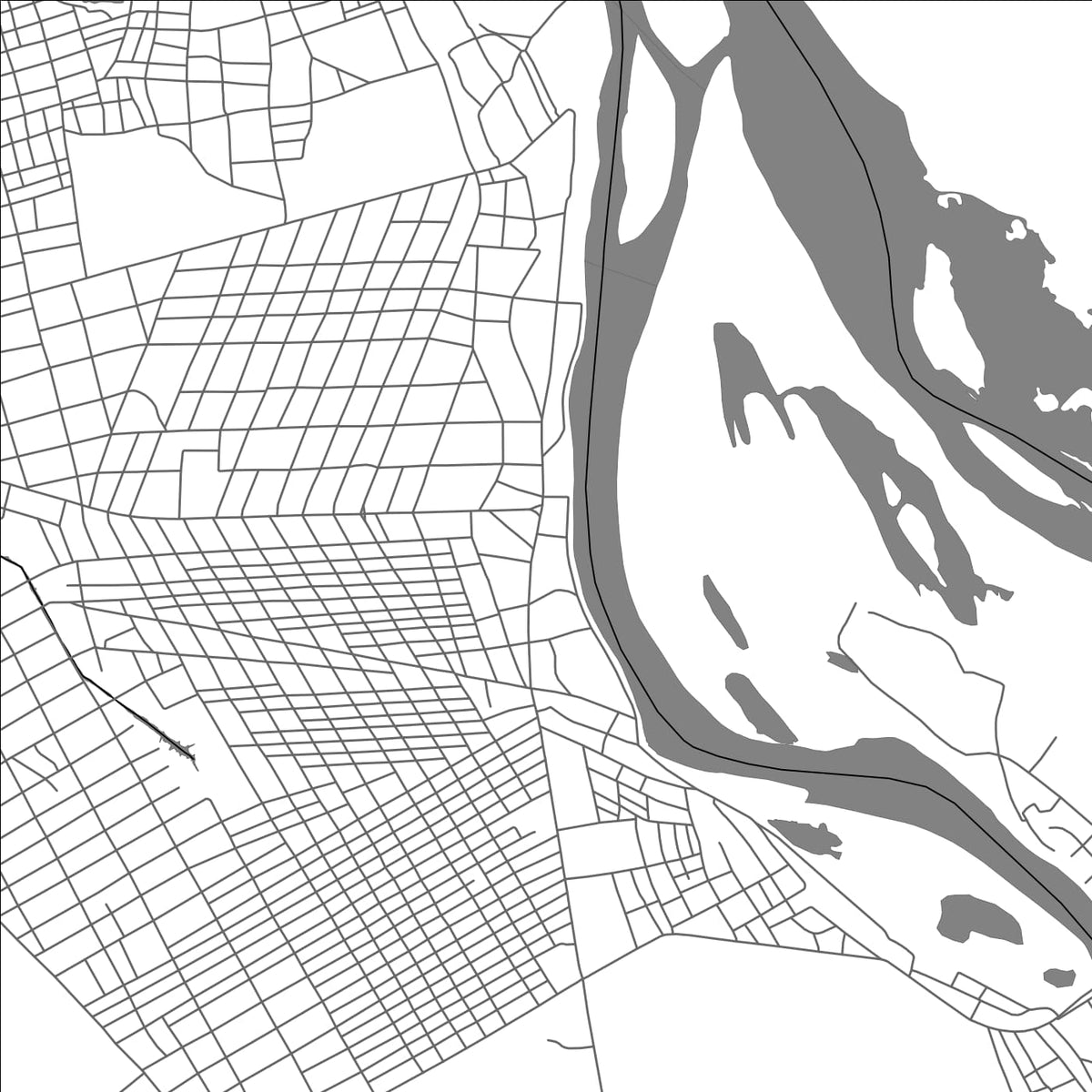 ROAD MAP OF KOUSSERI, CAMEROON BY MAPBAKES