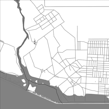 ROAD MAP OF MAGA, CAMEROON BY MAPBAKES