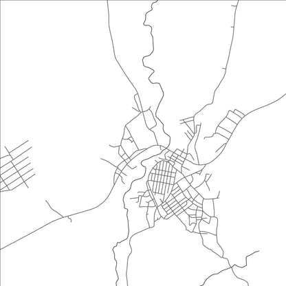 ROAD MAP OF MANJO, CAMEROON BY MAPBAKES