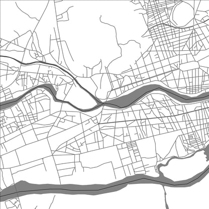 ROAD MAP OF MAROUA, CAMEROON BY MAPBAKES