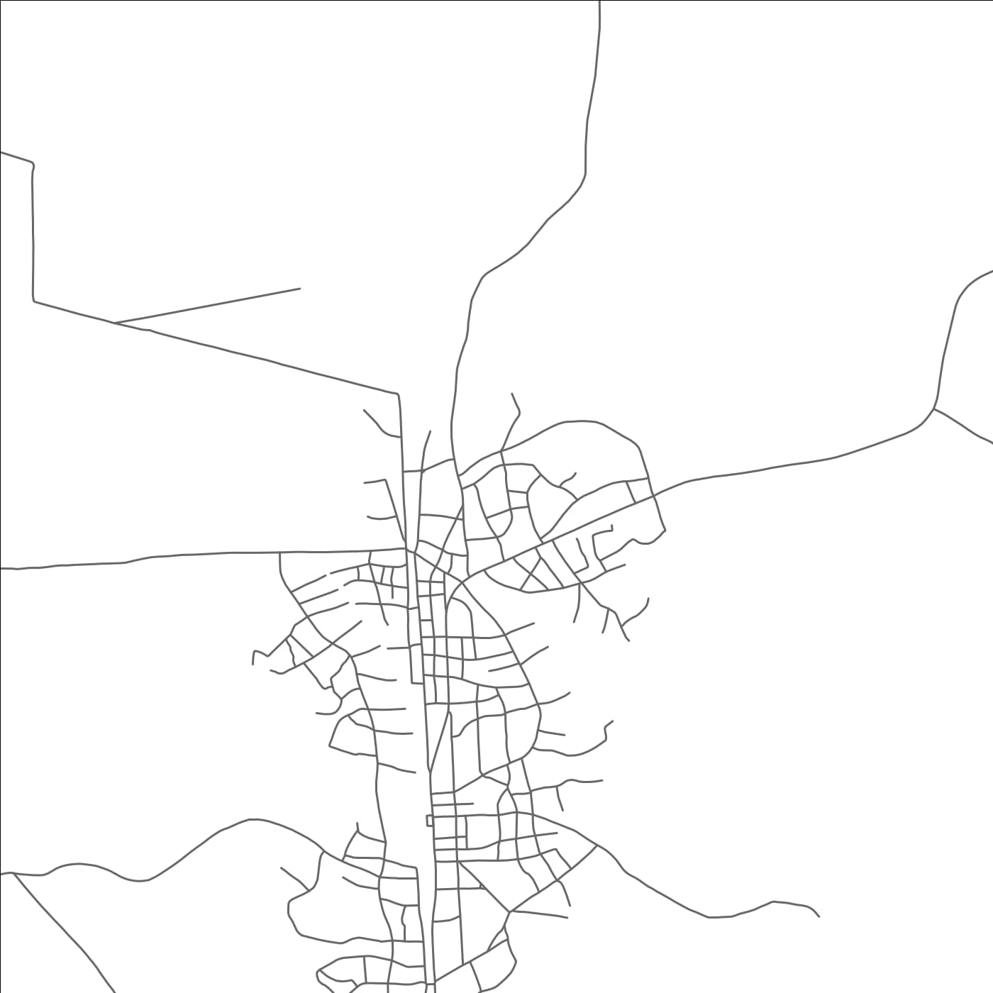 ROAD MAP OF MBANGA, CAMEROON BY MAPBAKES