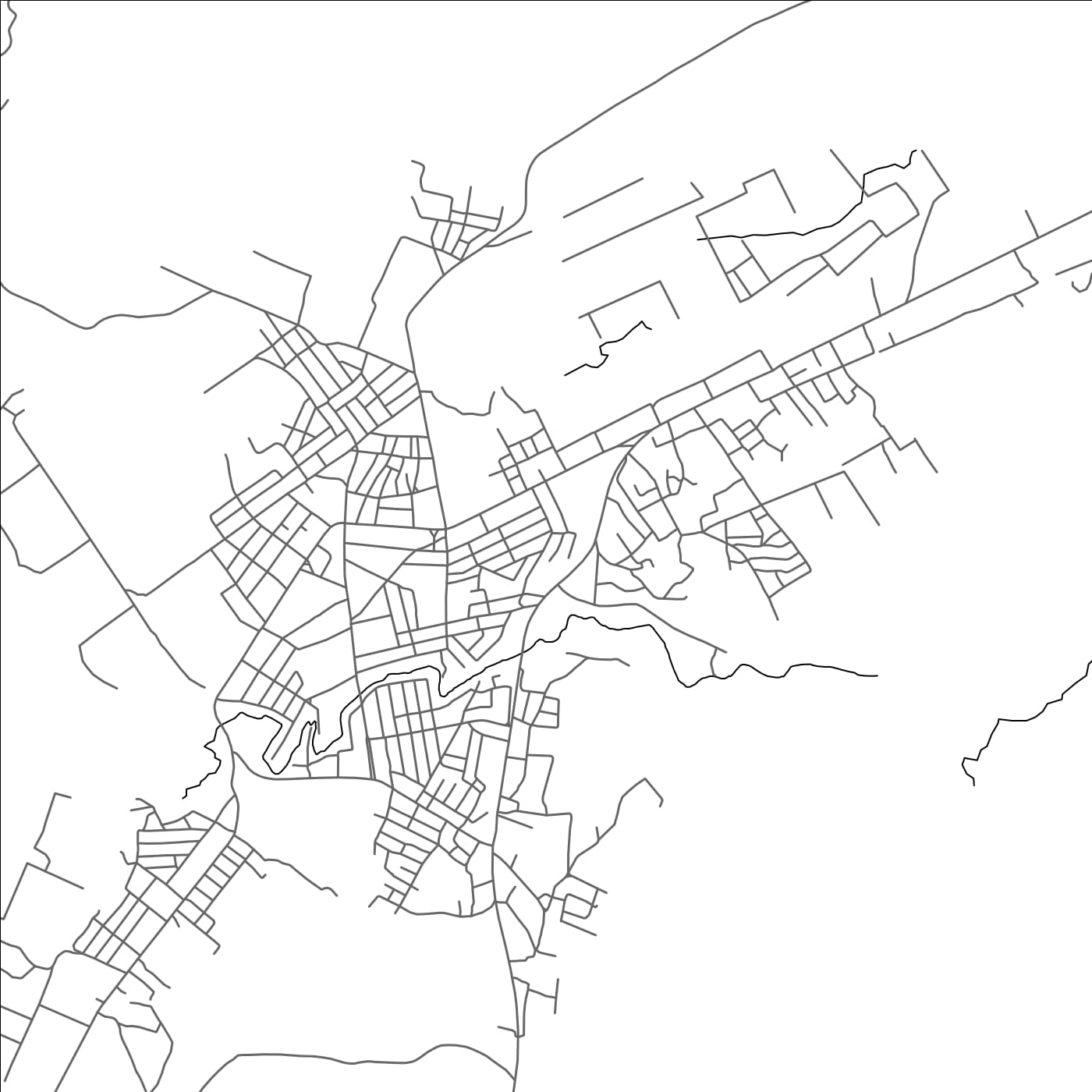 ROAD MAP OF MELONG, CAMEROON BY MAPBAKES