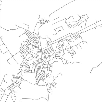 ROAD MAP OF MELONG, CAMEROON BY MAPBAKES