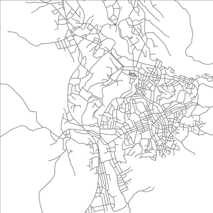 ROAD MAP OF NKONGSAMBA, CAMEROON BY MAPBAKES